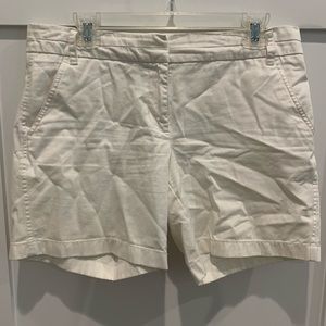 White Jcrew chino shorts